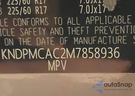 2021 Kia Sportage Lx z USA, uszkodzony, nr VIN KNDPMCAC2M7858936